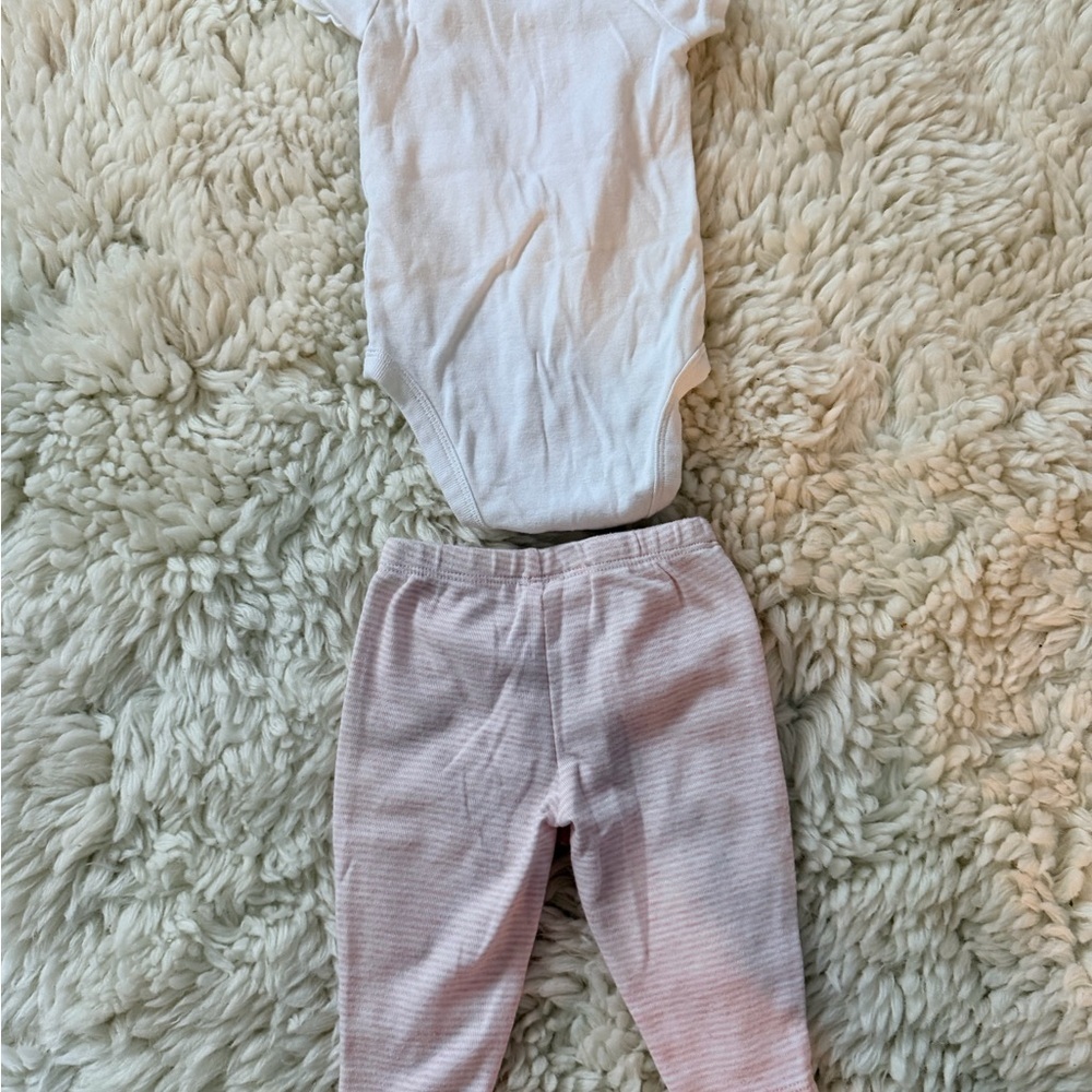 Carter's White and Pink Kids Matching Set - Picture 7 of 7